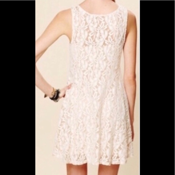 New FREE PEOPLE Embroidery Lace Dress SZ M - Picture 3 of 8